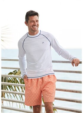 cabana life【美国奥莱】直发 男士 Fisher Island 泳裤 - 橙色