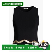 1h可退 SFPPU02579BLACK 精饰针织上衣 香港直邮Sandro 女士