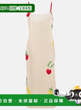 香港直邮潮奢 Staud 女士 Adeline 钩花棉质沙滩连衣裙