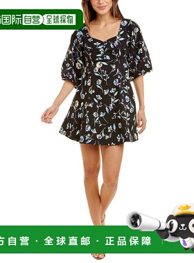 自营 Nicholas Lydia 迷你早秋新款连衣裙 蓝色 美国奥莱直发