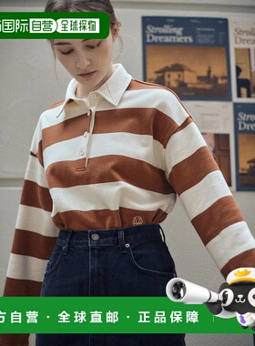 韩国直邮LOEUVRE 女士女装T恤 Stripe Polo T-shirt SW2AE715-92