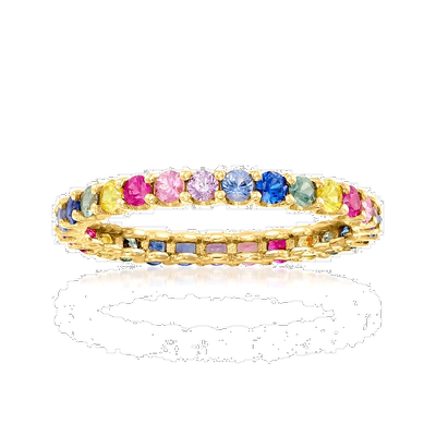 自营14kt 黄金 Ross-Simons 多色蓝宝石永恒戒指 - 多色 美国奥莱