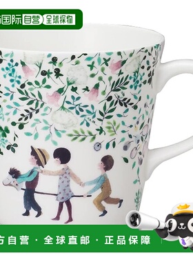 【日本直邮】鸣海 咖啡杯・马克杯 340cc可爱花朵图案51946-2923P
