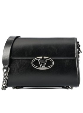 VALENTINO 女士斜挎包 WB0Q64IAP0NO AW2024 黑色 徽标单肩包