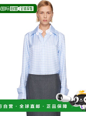 1h可退 香港直邮潮奢 Thom Browne 汤姆 布朗 女士 蓝色 Silk Twi