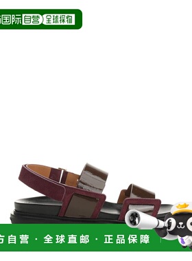 香港直邮MARNI 女士凉鞋 FBMS018001P7615ZP086 SS2026 深棕色