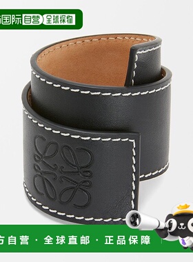 自营1h可退 欧洲直邮LOEWE/罗意威 女士黑色小牛皮手链新款