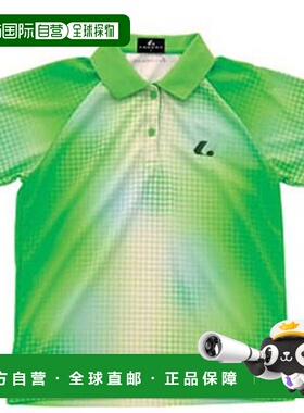 日本直邮LUCENT Polo 衫，女式，比赛衬衫，淡绿色，短袖，半袖，