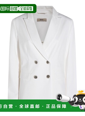 1h可退 香港直邮潮奢 Herno 女士 白色棉质西装外套 GA000317D560
