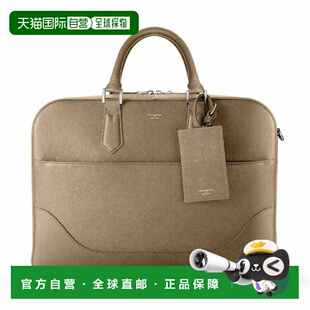 1h可退 日本直邮Capitano 男装 头层牛皮 压花公文包 单隔层设计