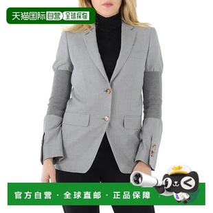 Ribbed panel Single 自营 Wool Ladies breasted Blaze Burberry