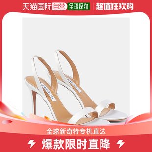 女士So 裸色绸缎凉鞋 香港直邮潮奢 AQUAZZURA