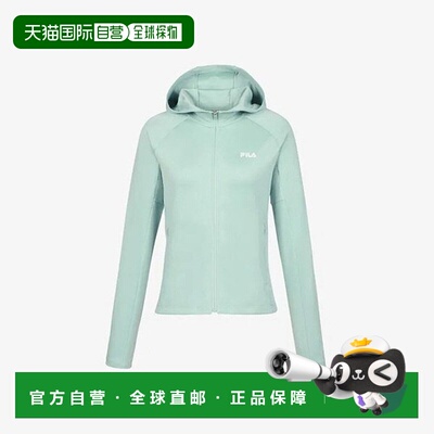 韩国直邮FILA KQC FS2FTG3252F-DTM 连帽训练夹克，带 M 轮和拉链