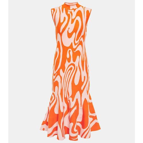 Sportmax 斯宝麦斯 女士 Teglia 印花中长连衣裙 004206