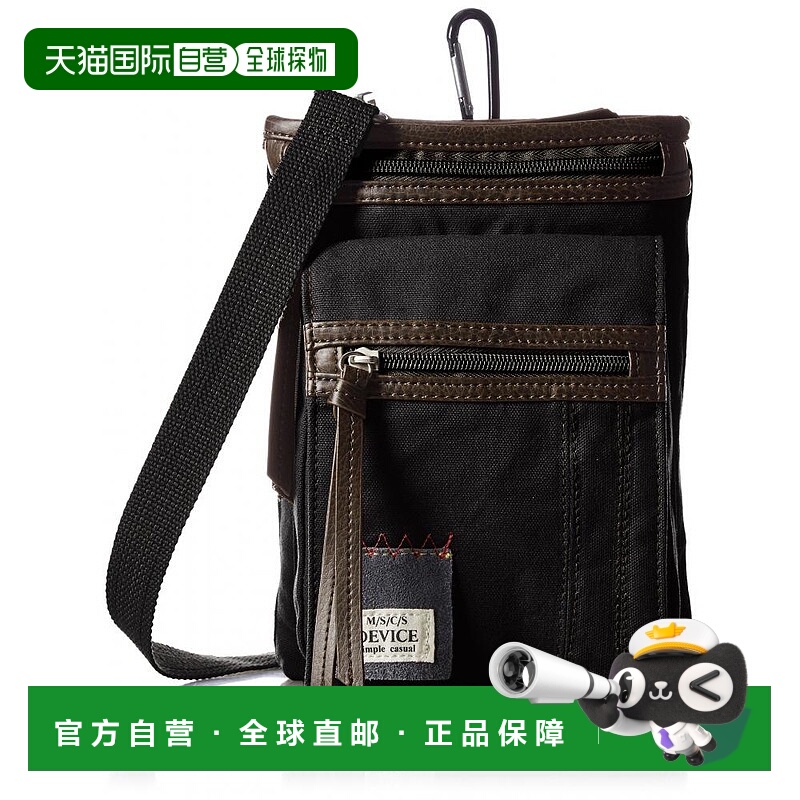 【日本直邮】DEVICE男士包袋2way发型师专用腰包黑色小巧精致