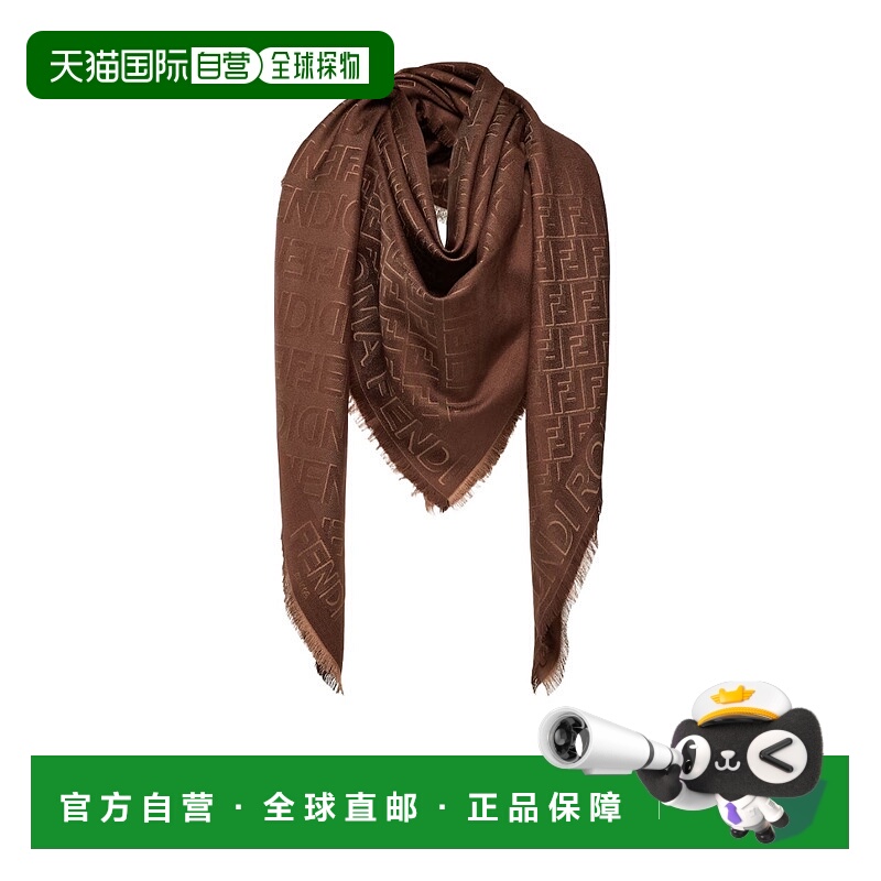 香港直邮Fendi 提花羊毛披肩 FXT069AQ8I潮流时尚保暖 高级感正品