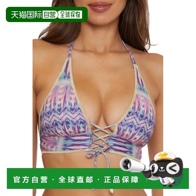 自营Women's Becca by Rebecca Virtue Tulum Halter Bikini Top