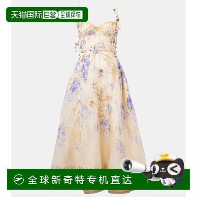 1小时内可退 香港直邮潮奢 ZIMMERMANN 女士 Dawning 花朵亚麻真