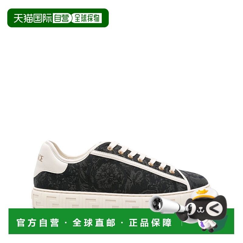 1h可退 香港直邮VERSACE 男士运动鞋 10144601A094492BE4C CO 黑