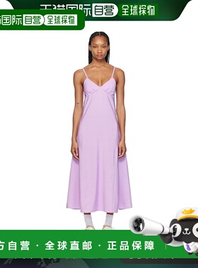 1h可退 香港直邮潮奢 MAISON KITSUNE 女士 紫色连衣裙 MW01604WF