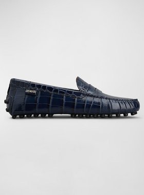 美国直邮Tod's Gommino Croco Penny Driver 乐福鞋