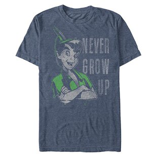 Fifth 彼得潘永不长大复古肖像短袖 迪士尼男士 恤 Sun