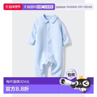 日本直邮Uniqlo 无 绗缝连身工作服长袖款 工作服 478819宝宝