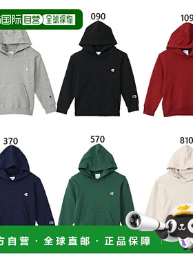 日本直邮Champion 儿童连帽卫衣 连帽衫 休闲装 套头衫 长袖 Cham