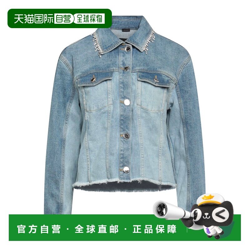 1h可退 香港直邮潮奢 Pinko 品高 女士 牛仔布夹克 blue蓝色 舒适,女装/女士精品,风衣,淘宝优惠券,粉丝福利购,淘宝优惠卷