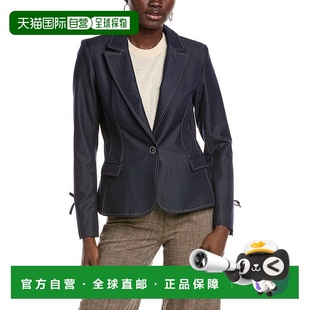 Rhinestone Lepore Bow Blazer 美国 自营Nanette blue Nanette