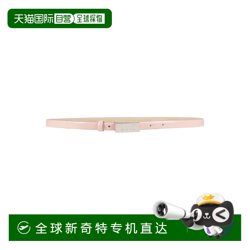 1h可退 香港直邮潮奢 BOSS 波士 女士 皮带 pink粉色 舒适时尚