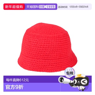 香港直邮潮奢 J.W. Anderson 男士 帽子 red红色 舒适时尚