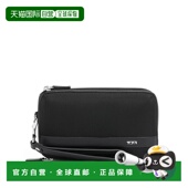 自营欧洲直邮Tumi途明 Alpha男士 黑色弹道尼龙拉链开合手拿包