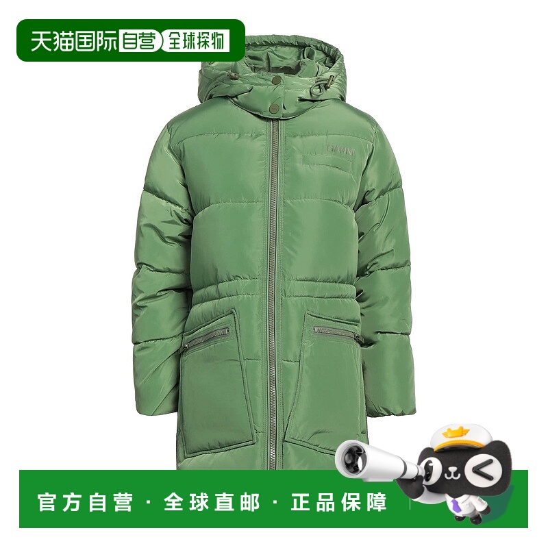 香港直邮GANNI 甘尼 女士 Shell 夹克 green绿色 舒适时尚