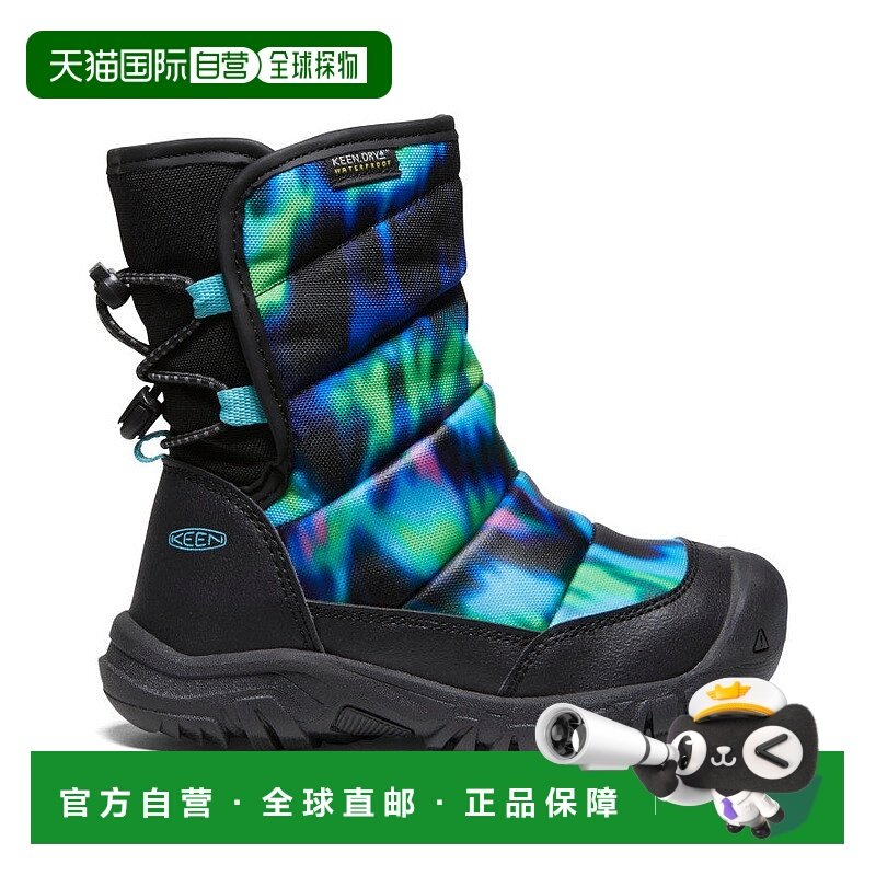 日潮跑腿Keen科恩 儿童 Puff Rider 防水冬靴 NorthernLights/Bla