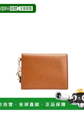 香港直邮Salvatore Ferragamo 徽标双折卡包钱包 227111