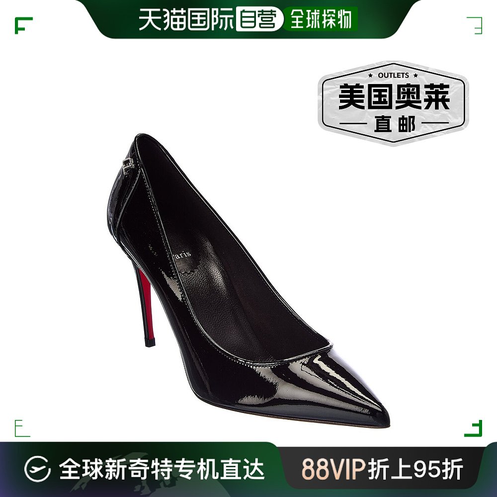 Christian Louboutin Sporty Kate 85 漆皮高跟鞋 - 黑色 【美国 女鞋 时尚休闲鞋 原图主图