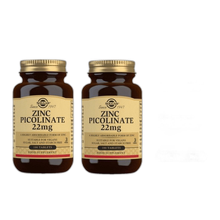 Solgar吡啶甲酸锌补锌男士生育活力健康精子抗氧100粒*2活性