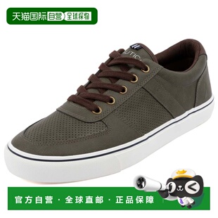 自营Nautica Mens Lace-Up Sneaker - artichoke green 美国奥莱