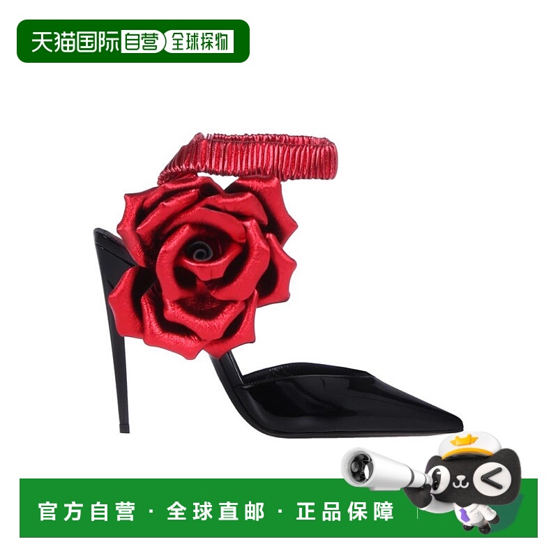 香港直邮Saint Laurent FREJA花朵高跟鞋 492924D6CD0