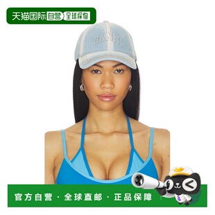 1h可退 香港直邮潮奢 GANNI 甘尼 女士 水洗牛仔帽子 A6919