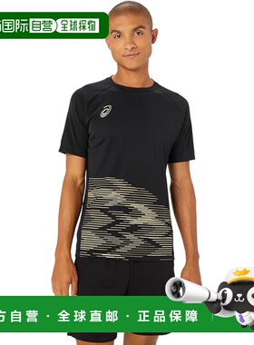 【日本直邮】亚瑟士 运动短袖T恤 2101A278 黑色