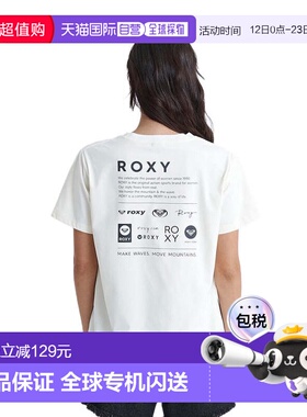 日本直邮ROXY 历史标志半袖防晒T恤 [24SURLY242018OWT] 防晒T恤