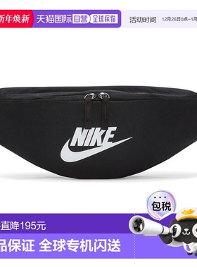 日本直邮NIKE-耐克（男子，女子）身体包遗产腰包黑色X白色DB0490