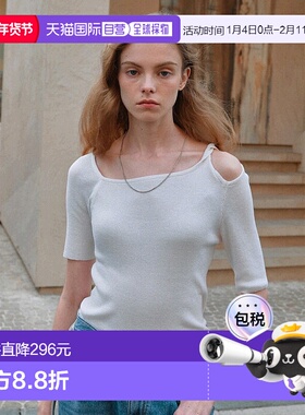 韩国直邮LOEUVRE 女士毛针织衫 Twist knotted Asymmetric Knit SK