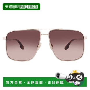 自营Victoria Beckham Brown Gradient Navigator Ladies Sunglas