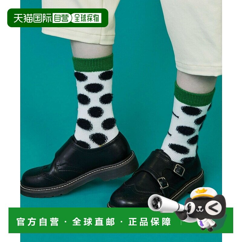 1h可退 日本直邮FRAPBOIS 男女同款 趣味图案设计袜子 左右异色花