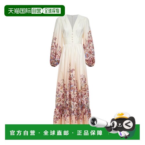 1h可退 香港直邮ZIMMERMANN 女士连衣裙 6875DRS261IVF SS2026 花