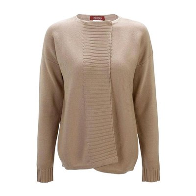 MAX MARA 女士针织毛衣 6346055206002 AW2022 棕色 圆领针织开衫