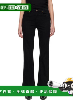 1h可退 香港直邮KHAITE 女士 黑色 Vivian 牛仔裤 1033902078078C